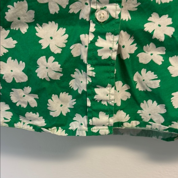 J. Crew Green Button Down Sleeveless Polo Shirt - Picture 6 of 10